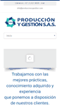 Mobile Screenshot of produccionygestion.com