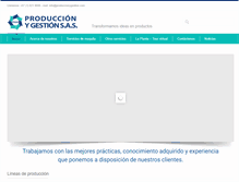 Tablet Screenshot of produccionygestion.com